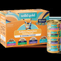 Solid Gold Feline Favorites Wet Food Variety 12 Pack for Cats Fish Assorted Flavors & Textures Complete Balanced Diet