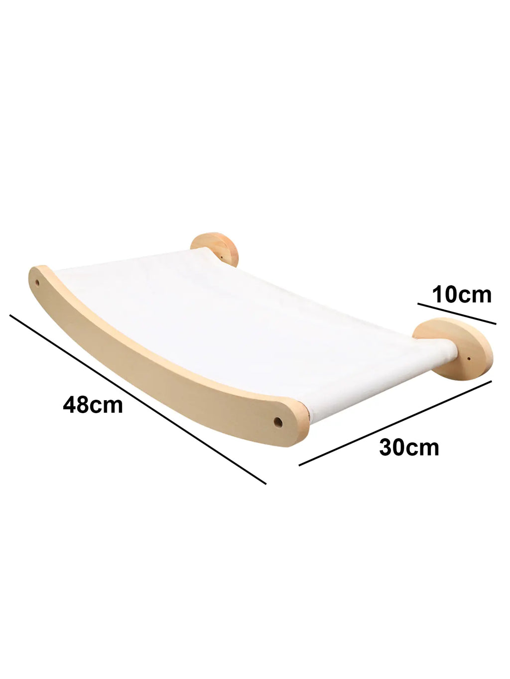 3-Piece Wall-Mounted Cat Climbing Set Cat Tree &Cat Hammock &Cat Ladder Cat Wall Mounted Furniture for Sleeping Playing Rest Kitten Home Natural Wood #Summersale